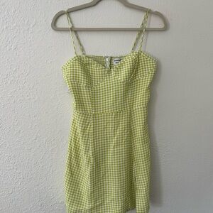 Aritzia Sunday Best Viola Mini Gingham Dress